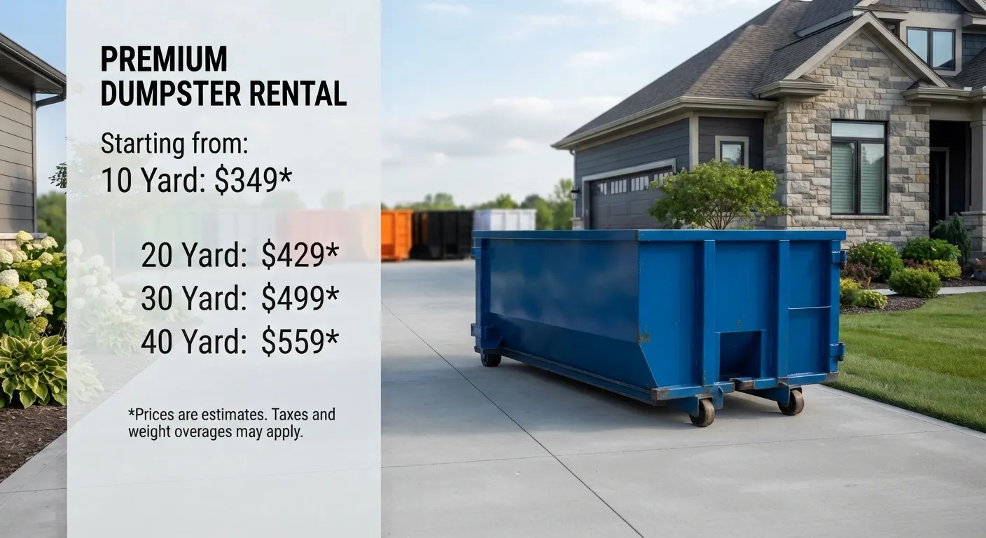 Dumpster Rental Cost in Shawnee, KS